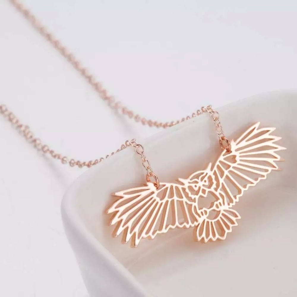 Gold Filled Owl Necklace